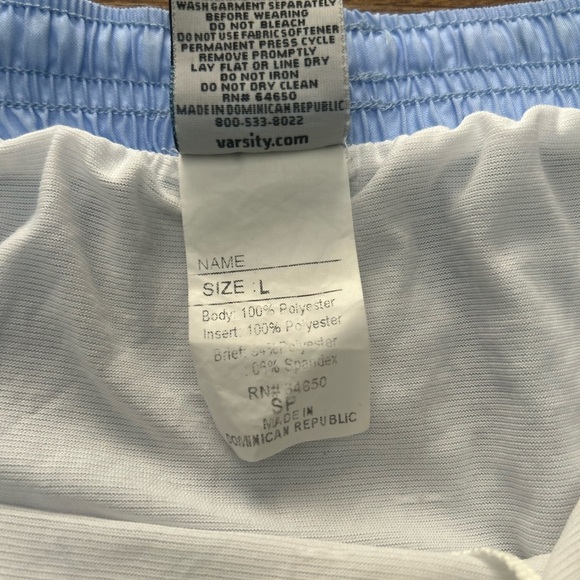 Varsity Spirit Light Blue Women's Athletic Cheer Dance Shorts Size Large - Picture 3 of 5